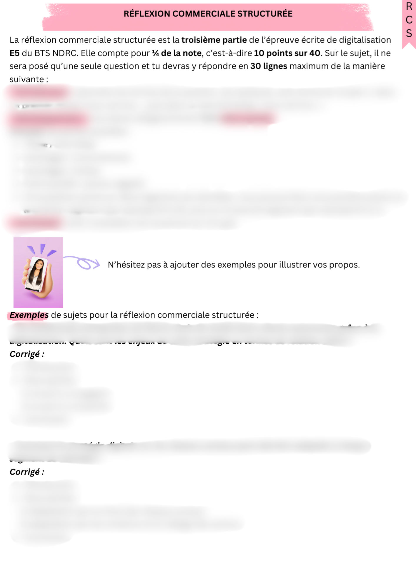 Fiches de révisions E5 Digitalisation - BTS NDRC - 1ere et 2eme année